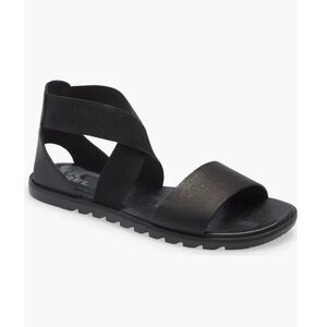 Sorel Ella II Sandal in Black Leather